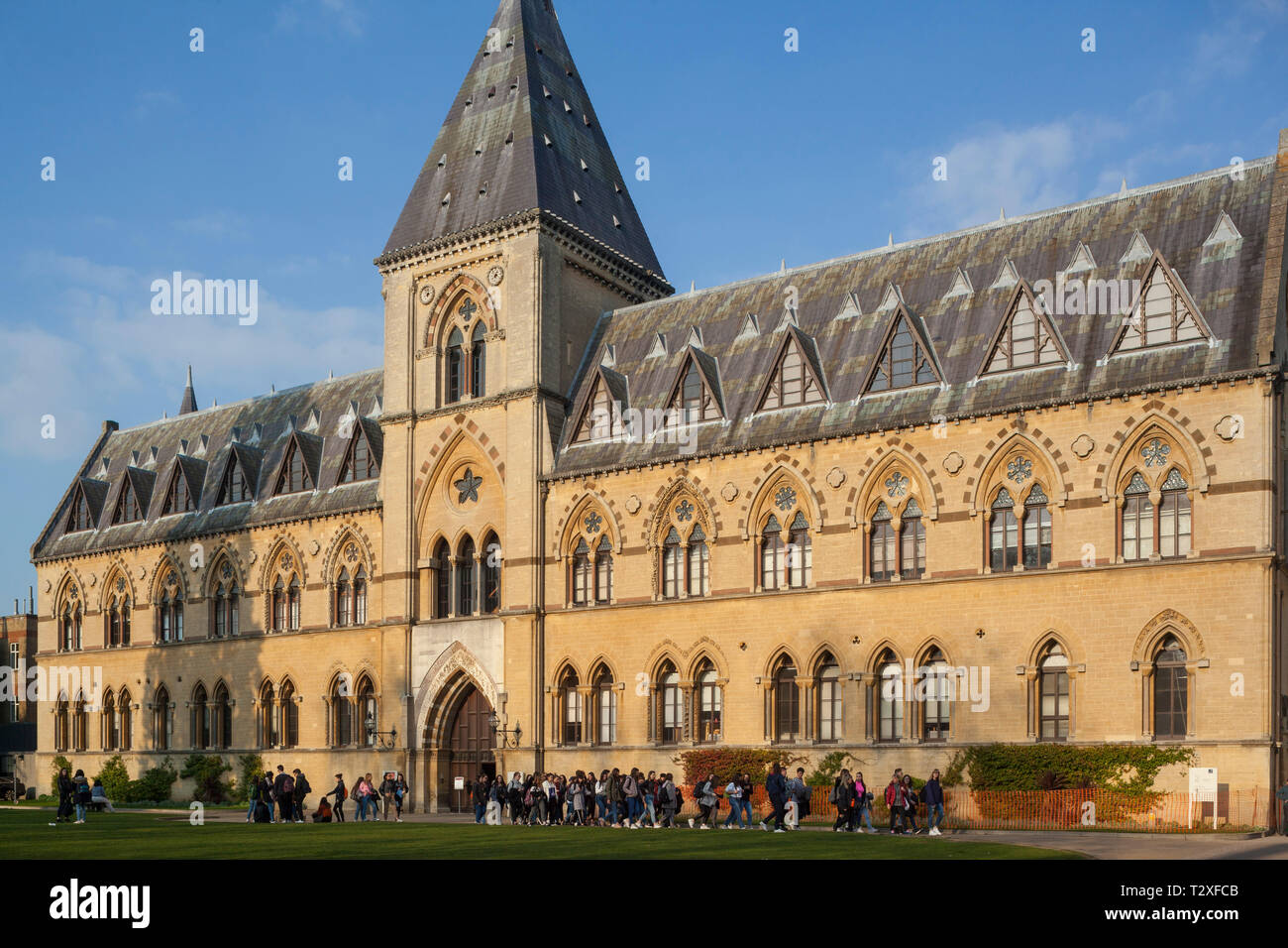 Die Vorderansicht des Oxford University Museum of Natural History Stockfoto