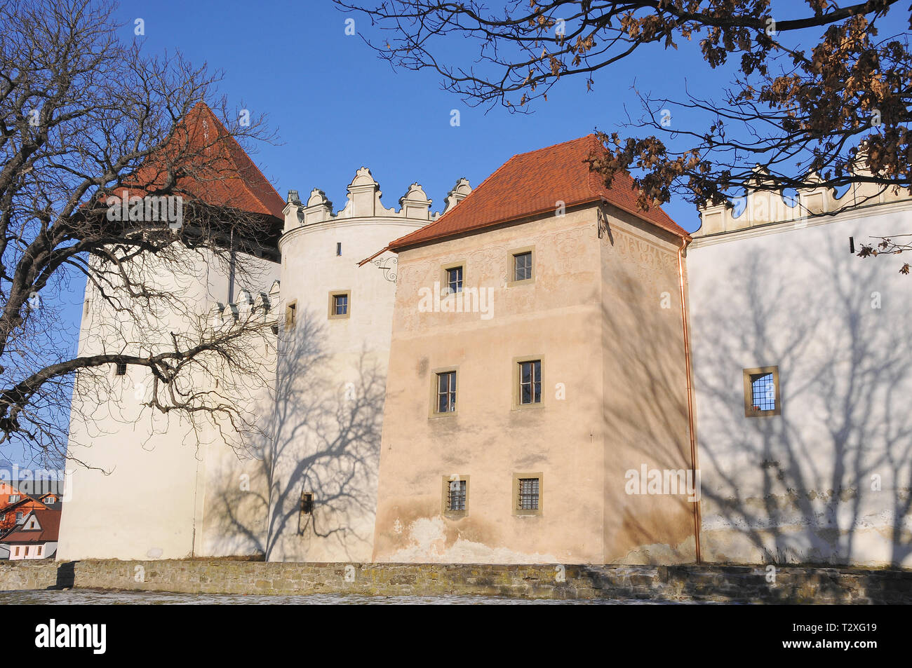 Burg in Kezmarok, Slowakei. Vár Késmárkon, Szlovákia. Stockfoto