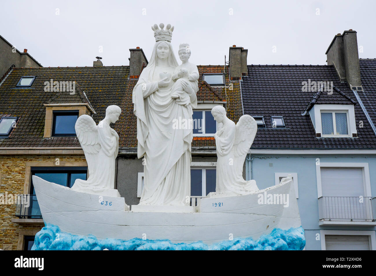 Notre-Dame de Boulogne, Quai de la Vierge, Le Pörtel, Hauts-de-France, Frankreich Stockfoto