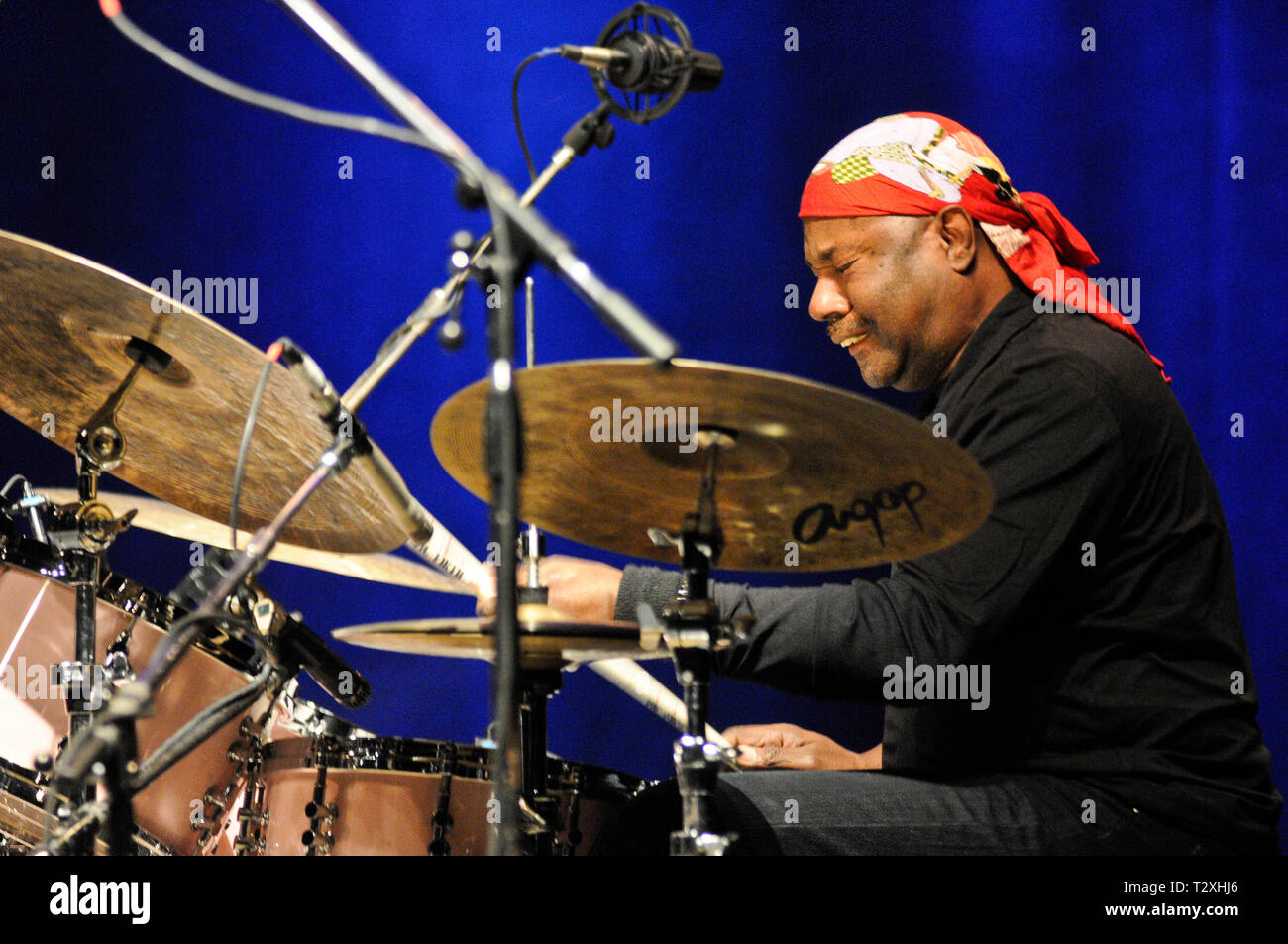 Jazz schlagzeuger Lenny White Stockfoto