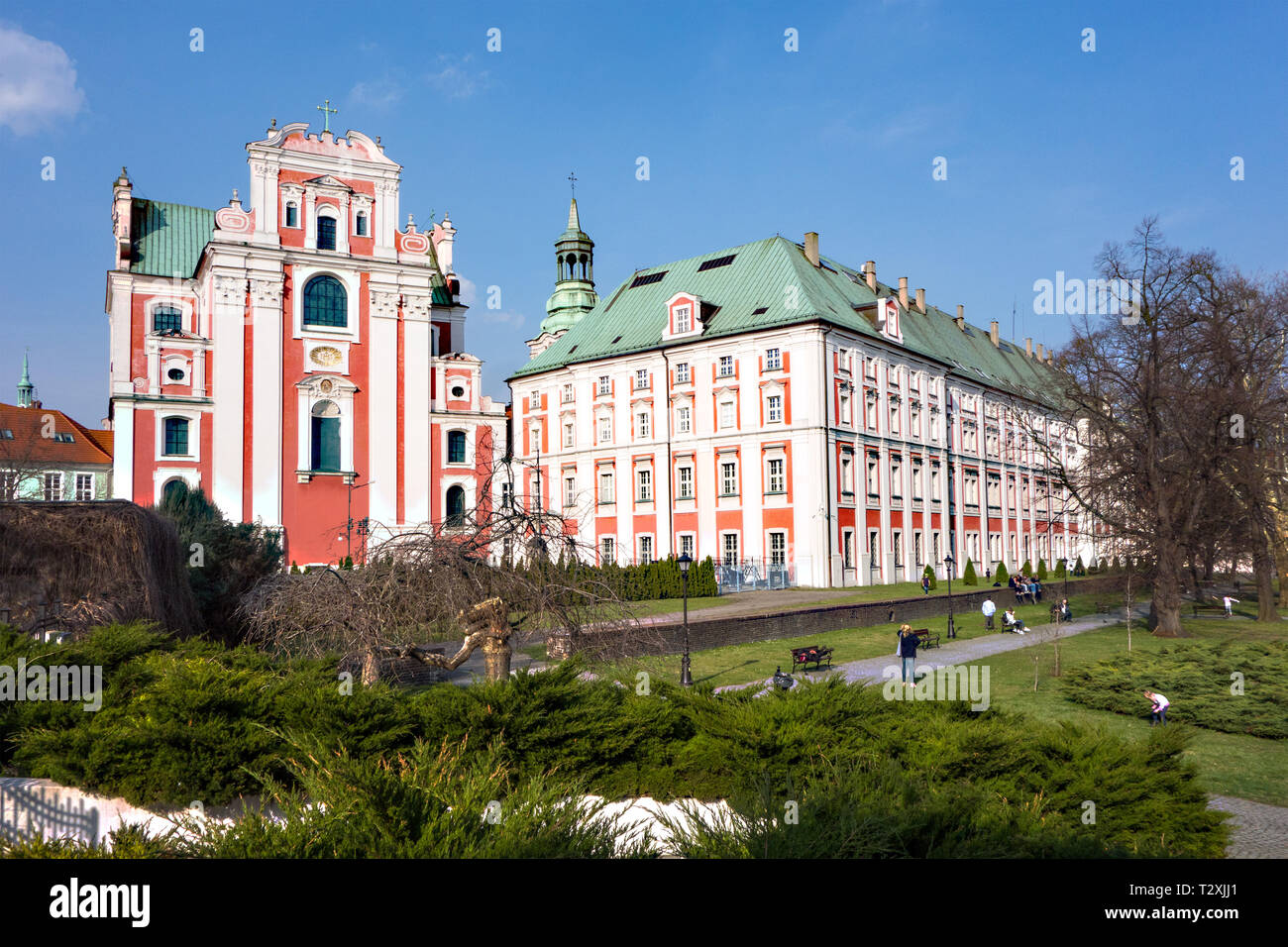 Ehemaligen Jesuitenkollegs & Pfarrkirche. Posen. Polen Stockfoto