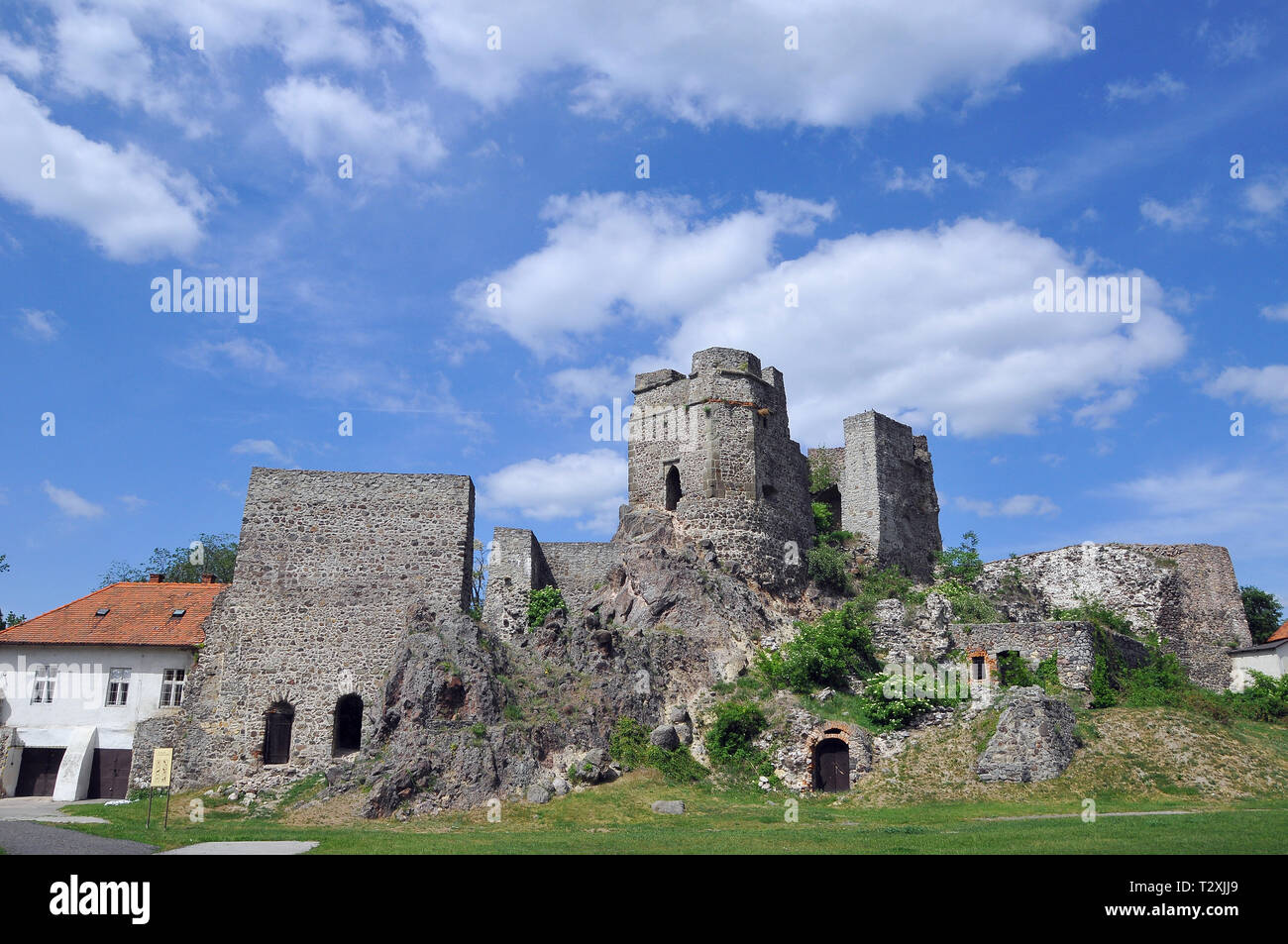 Burg, Levice, Léva, Nitra Region, Slowakische Republik, Europa Stockfoto