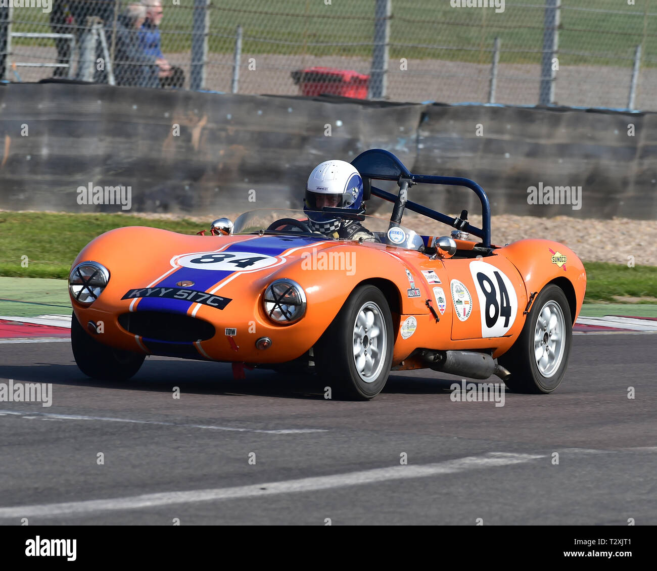 Ian Burford, Ginetta G4, historische Straße Sport Meisterschaft, HSCC, Öffner, Samstag, den 30. März 2019, Donington Park, Rundstrecke, CJM Photog Stockfoto