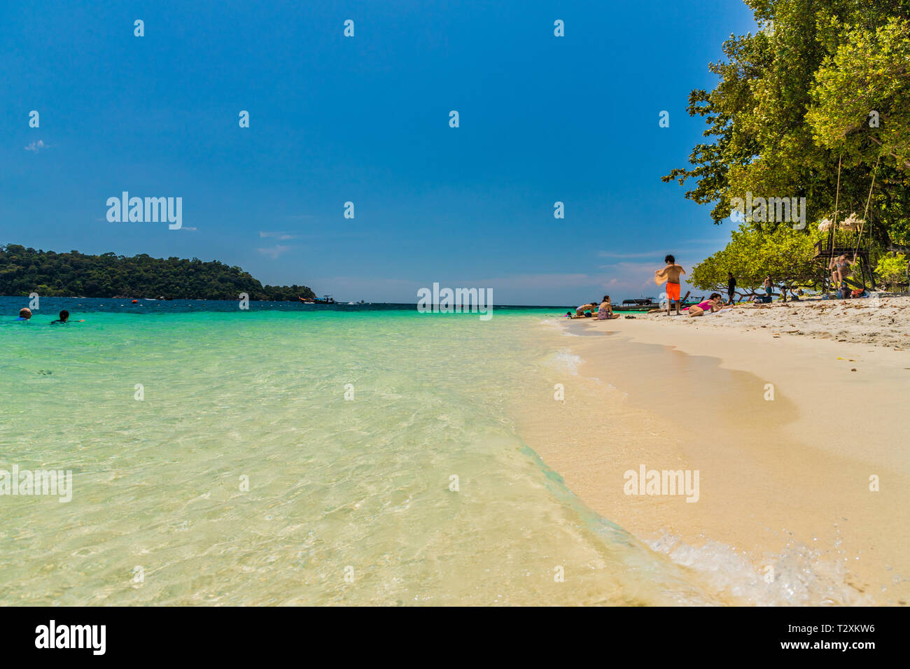 Februar 2019. Ko Rawi Thailand. Ein Blick auf die Ko Rawi in Tarutao National Marine Park in Thailand Stockfoto