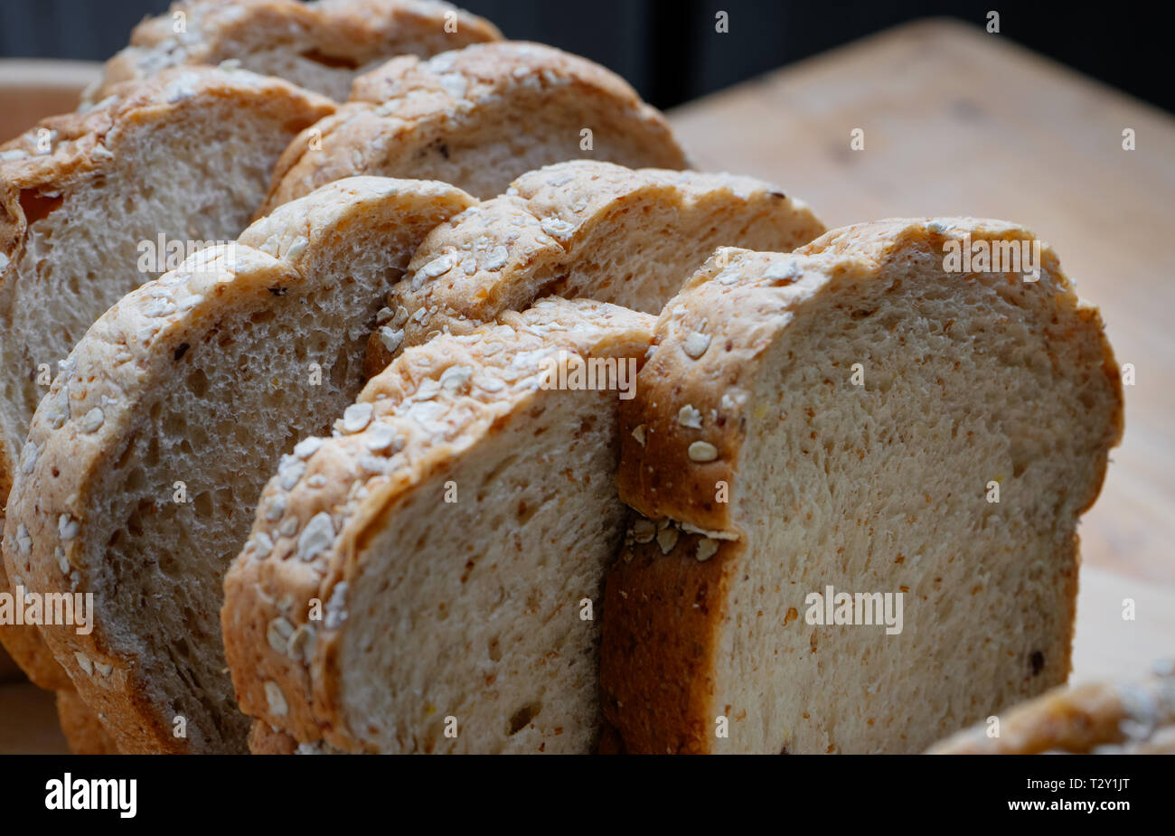 Vollkornbrot Stockfoto