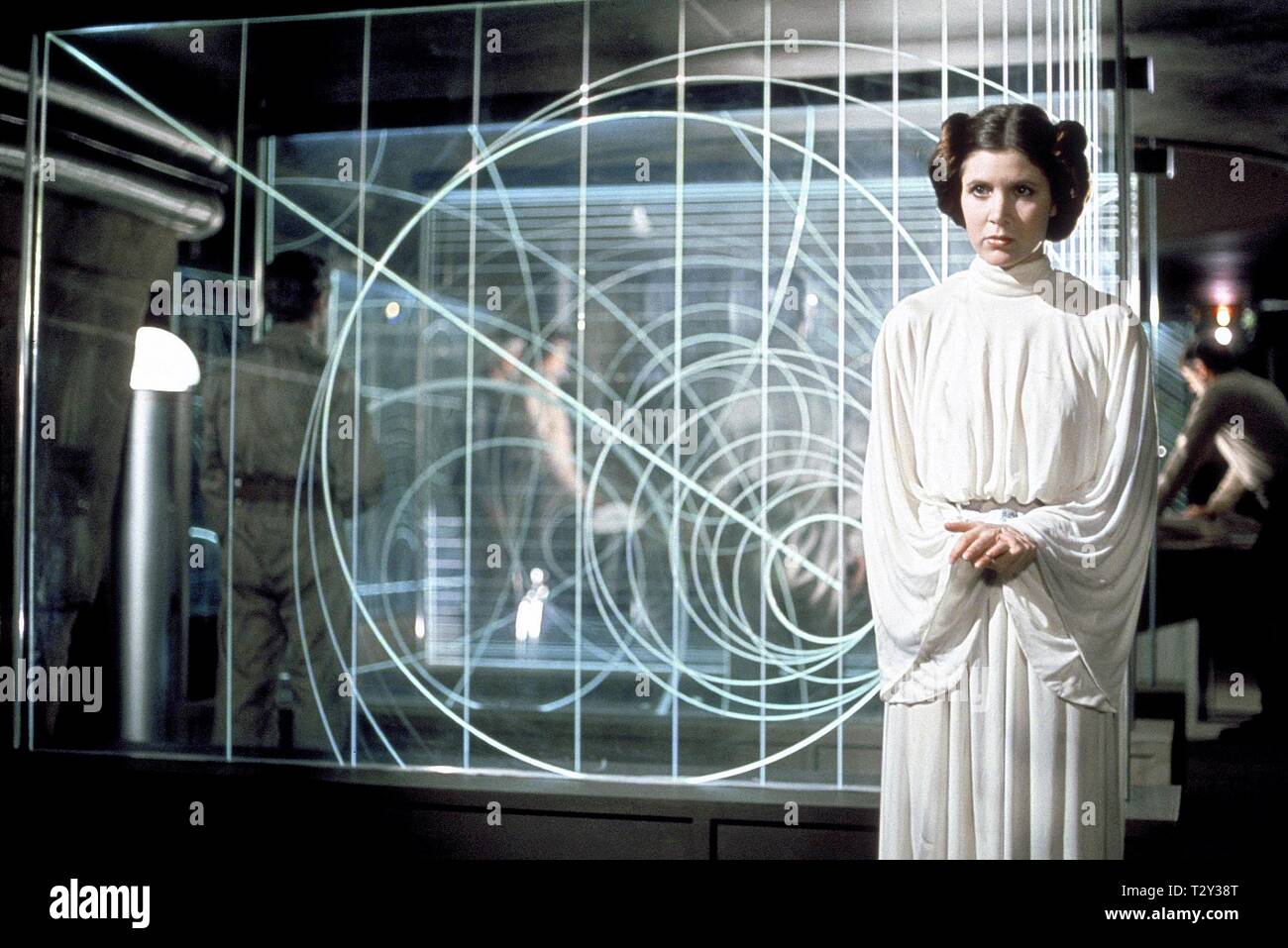 CARRIE FISHER, Star Wars: Episode IV - Eine neue Hoffnung, 1977 Stockfoto