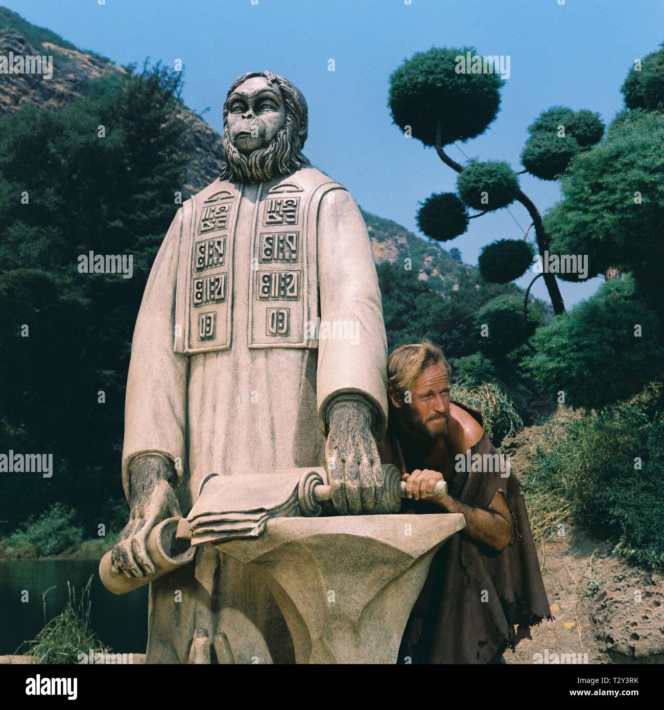 CHARLTON HESTON, Planet der Affen, 1968 Stockfoto