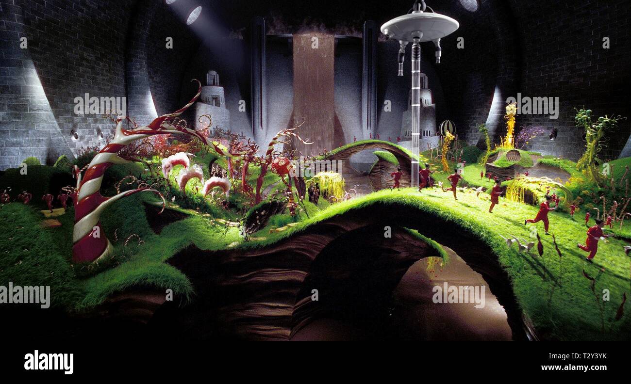 Charlie Und Sterben Bad Charlie Und Die Schokolade Fabrik Usa Uk 2005 Tim Burton Augustus Globb Philip Wiegratz Und Frau Gloop Franziska Troegner Regie Tim Burton Aka Charlie Und Die Schokoladenfabrik Stockfotografie