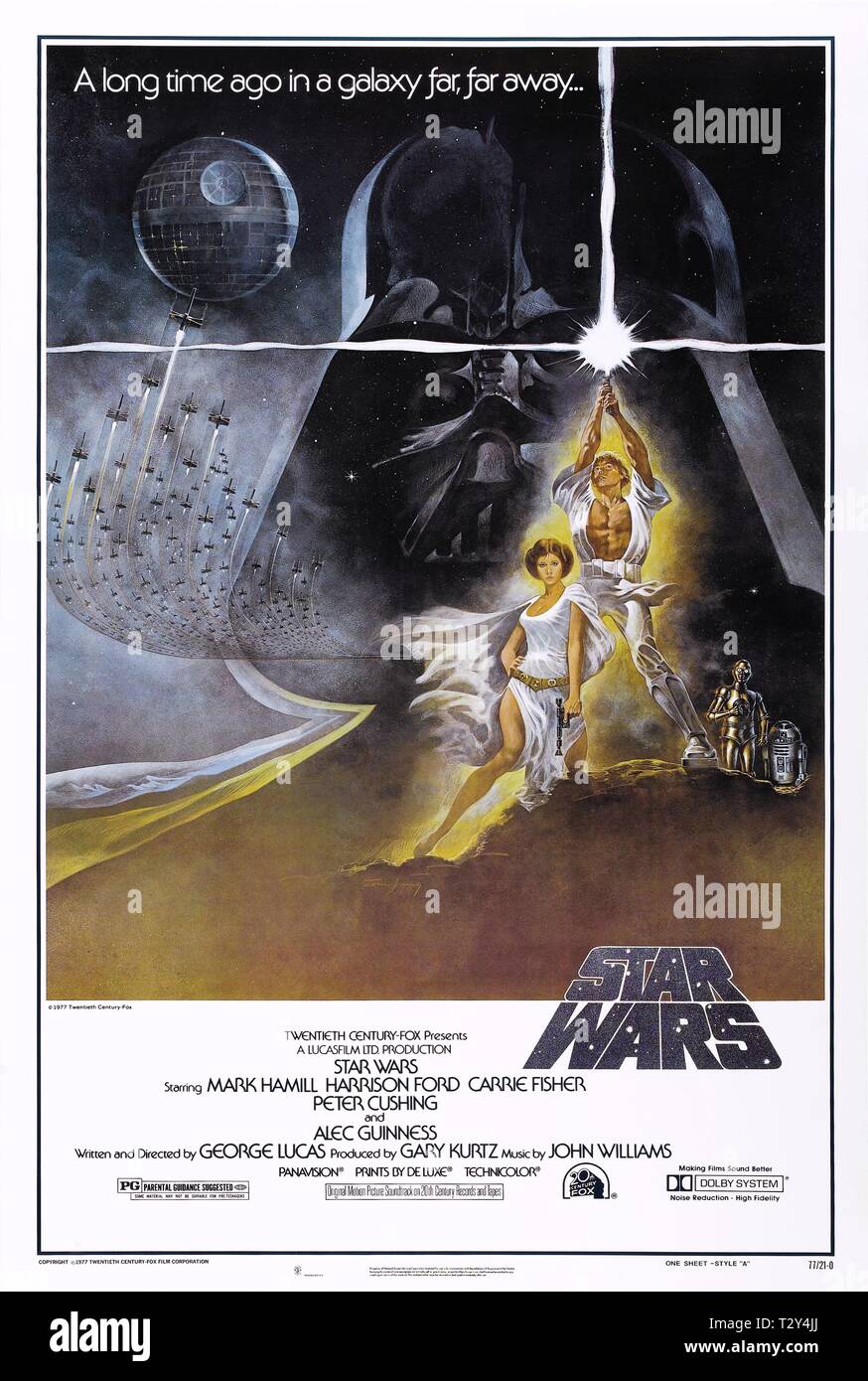 Film Poster, Star Wars: Episode IV - Eine neue Hoffnung, 1977 Stockfoto