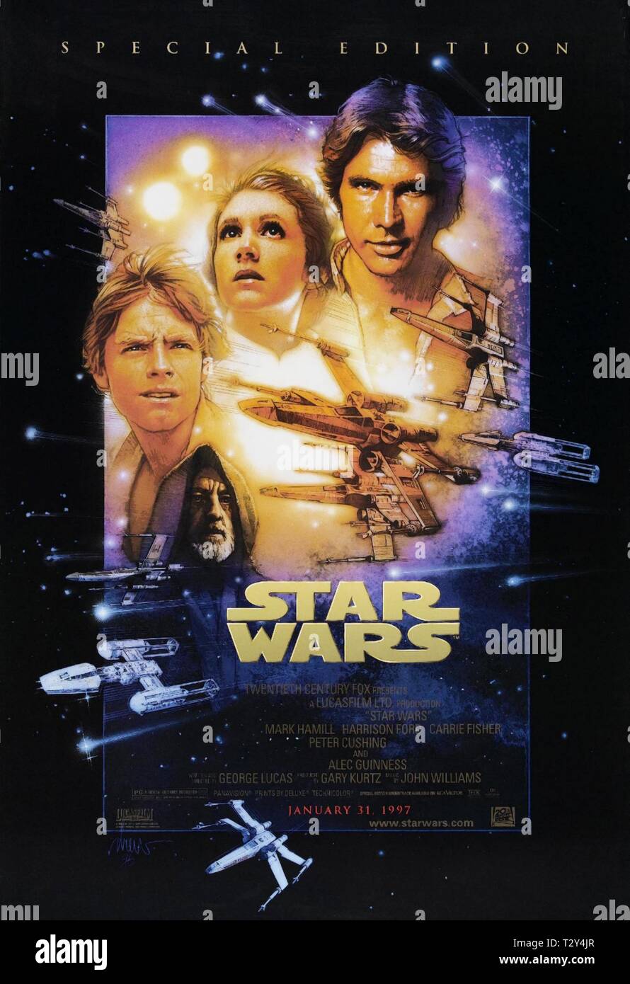 Film Poster, Star Wars: Episode IV - Eine neue Hoffnung, 1977 Stockfoto