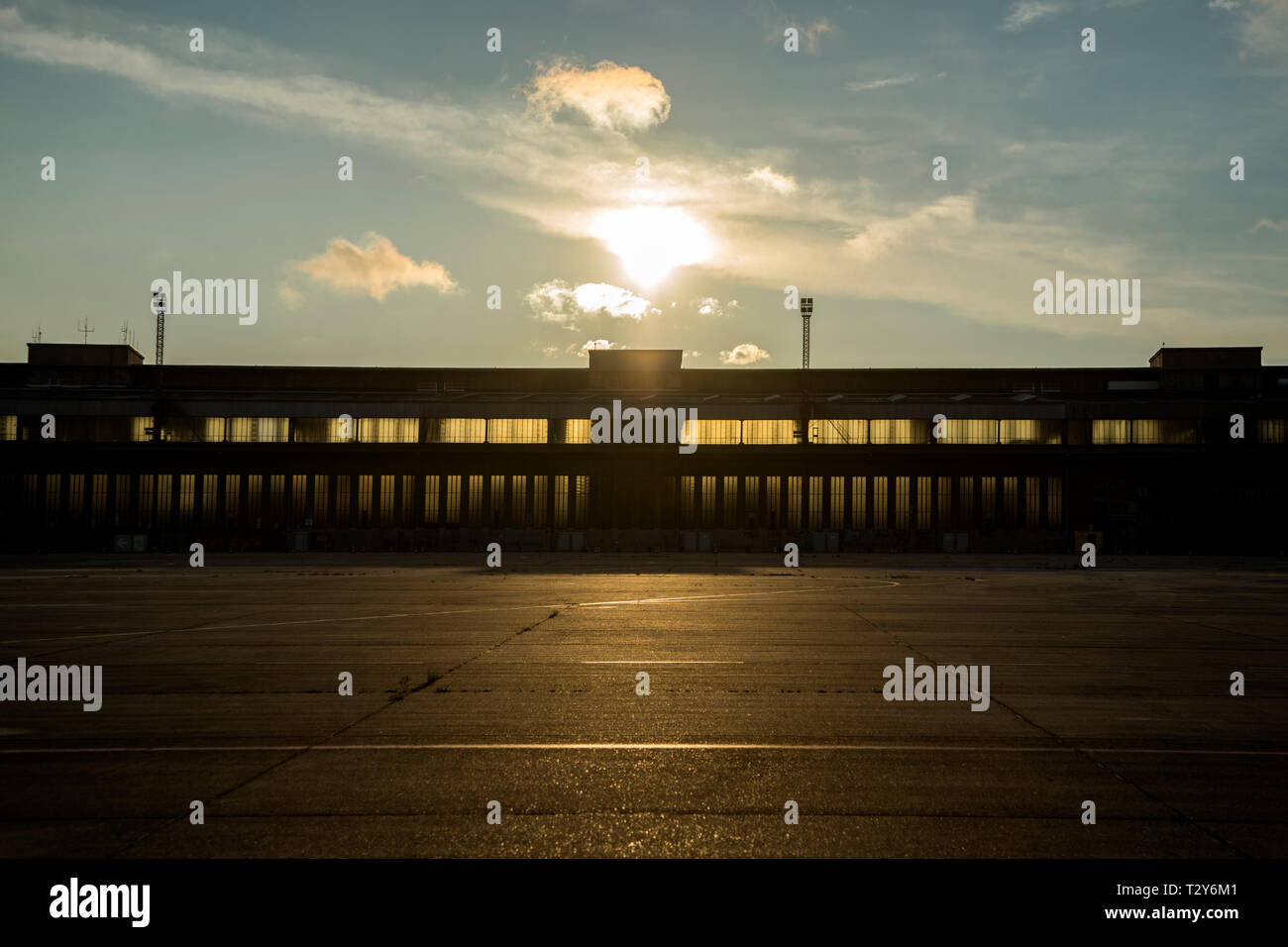 Flughafen Tempelhof Stockfoto