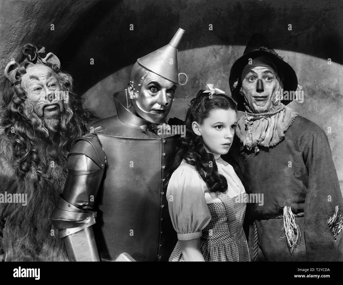 Der Zauberer von Oz, BERT LAHR, JACK HALEY, Judy Garland, RAY BOLGER, 1939 Stockfoto