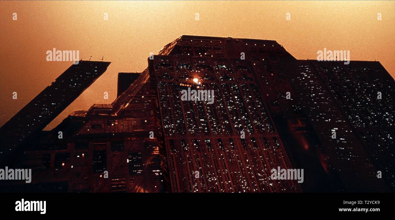 Die TYRELL Corporation Türme, Blade Runner, 1982 Stockfoto