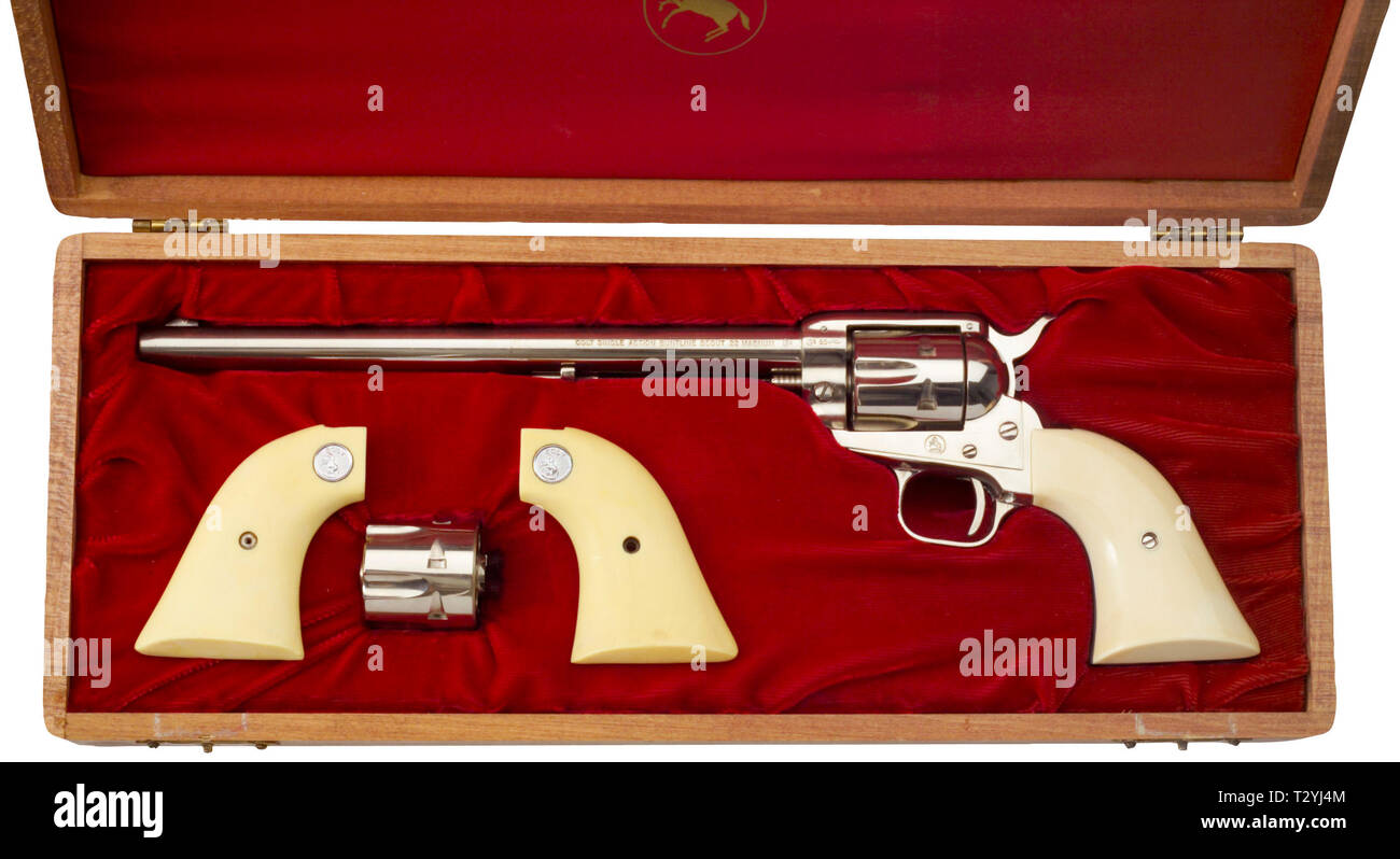 Kleinwaffen, Revolver,, Buntline special, Editorial-Use - Nur Stockfoto