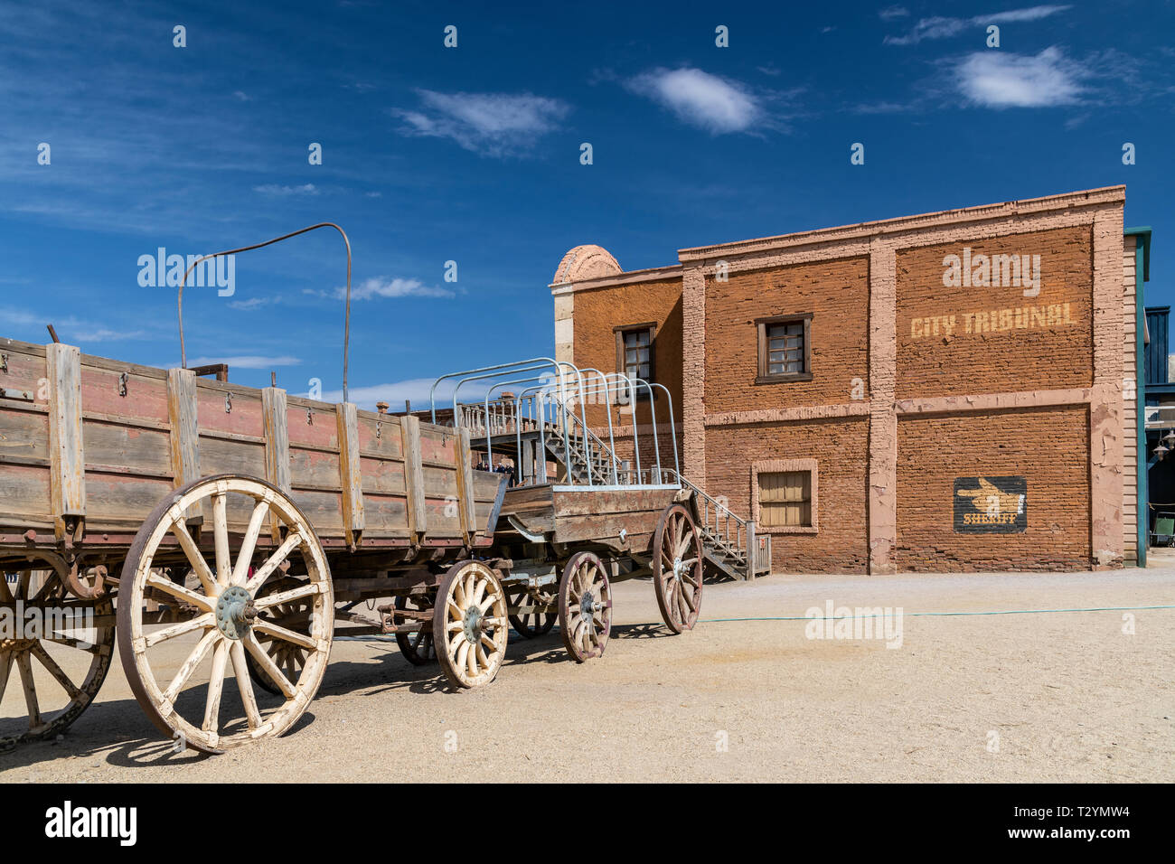 Oasys Mini Hollywood wild west Theme Park, Tabernas, Almeria, Spanien Stockfoto