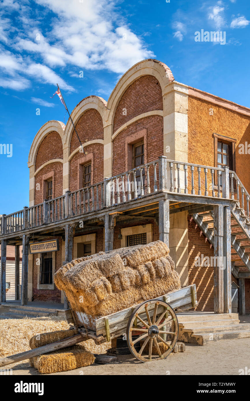 Oasys Mini Hollywood wild west Theme Park, Tabernas, Almeria, Spanien Stockfoto
