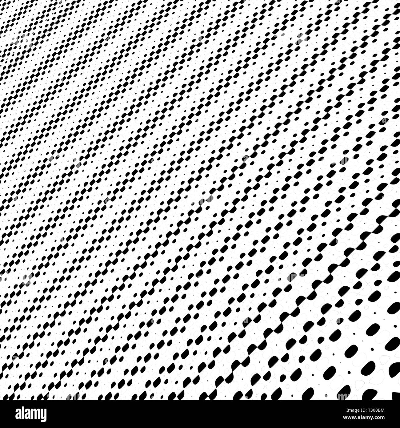 Computer Kunst: Zeichnen von Punkten und Kreisen in unterschiedlicher Größe und Farbe bilden eine perspectivic oder symmetrischen Bild Stockfoto