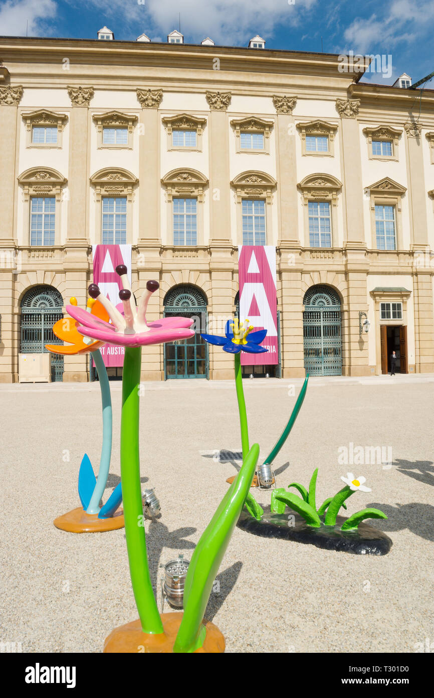 Palais Liechtenstein in Wien Stadt. Stockfoto