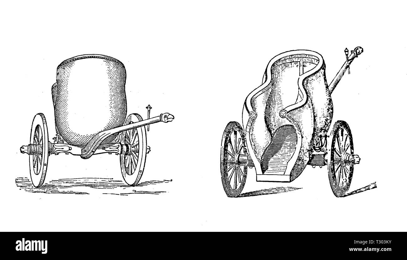 Der römischen Antike racing wagen für Sport, Transport, und Zeremonien Stockfoto