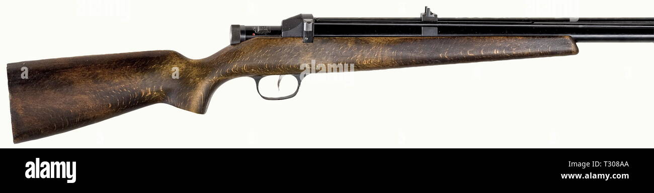 Die langen Arme, moderne Anlagen, Tyrolia Co2 Gewehr, test version, Kaliber 4,5 mm, Nummer 023, Additional-Rights - Clearance-Info - Not-Available Stockfoto