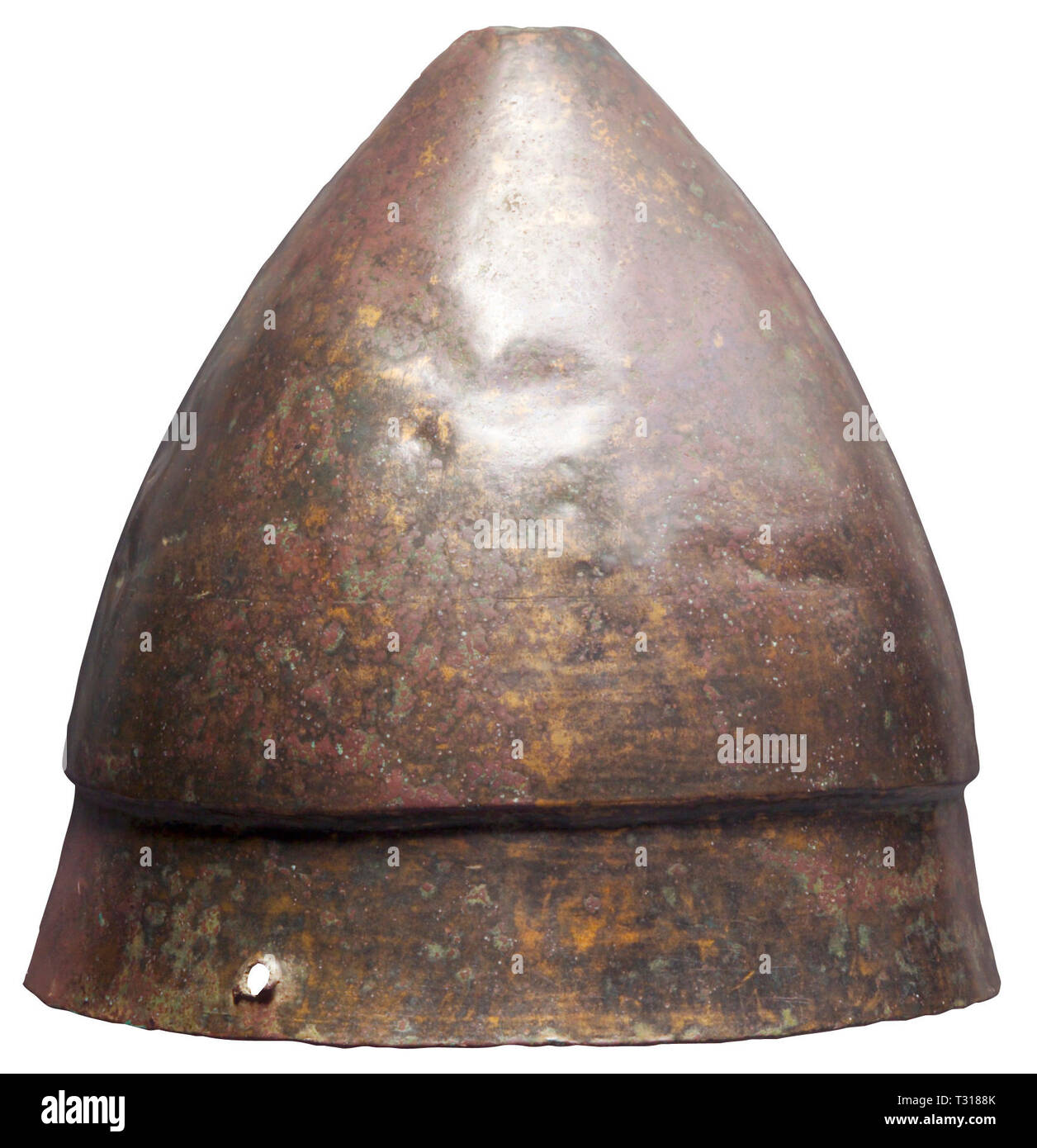 Schutzkleidung, Helme, Konos Helm, Bronze, der griechischen, der hellenistischen Epoche, 4./3. Jahrhundert v. Chr., Additional-Rights - Clearance-Info - Not-Available Stockfoto
