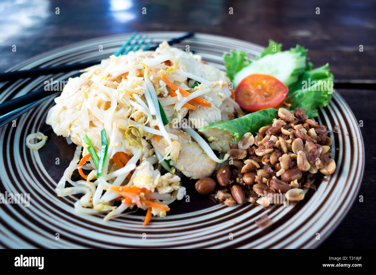 Pad thai Stockfoto