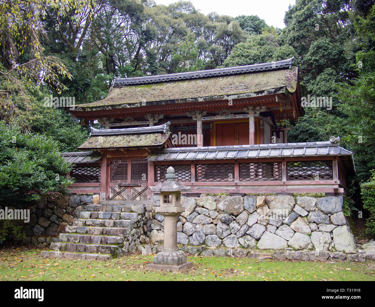 Die Seiryugu Honden an Daigo-ji in Kyoto, Japan. Diese tutelary Schrein ist an die örtliche Gottheit des Daigo-ji. Stockfoto