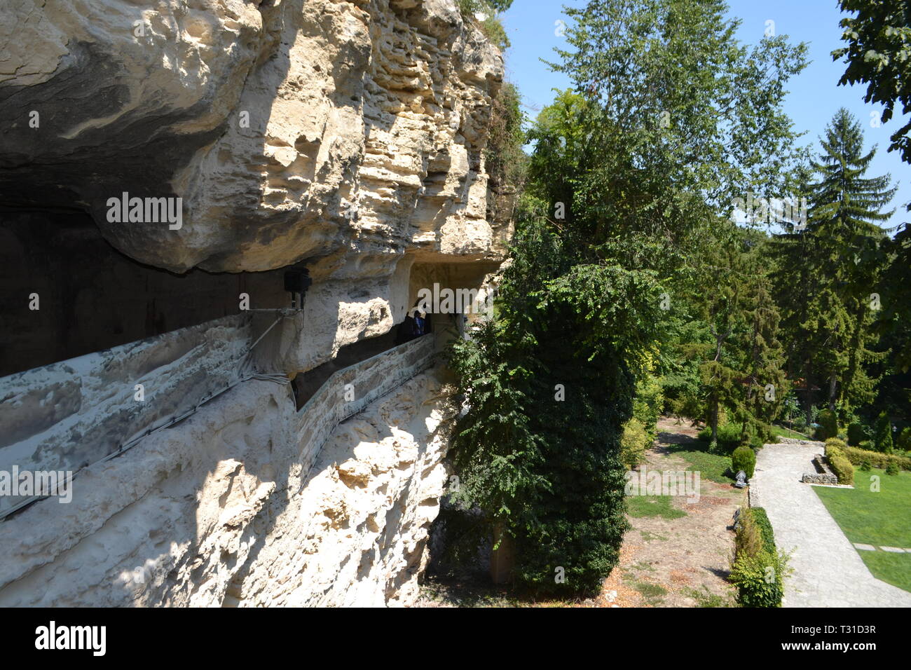 Rock Kloster Aladzha, Goldstrand, in der Nähe von Varna, Bulgarien Stockfoto