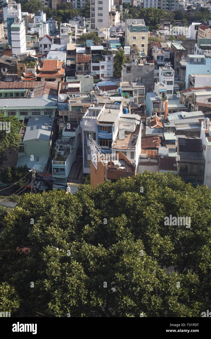 Ho Chi Min Stadt Stadtbild, Vietnam, früher bekannt als Saigon Stockfoto