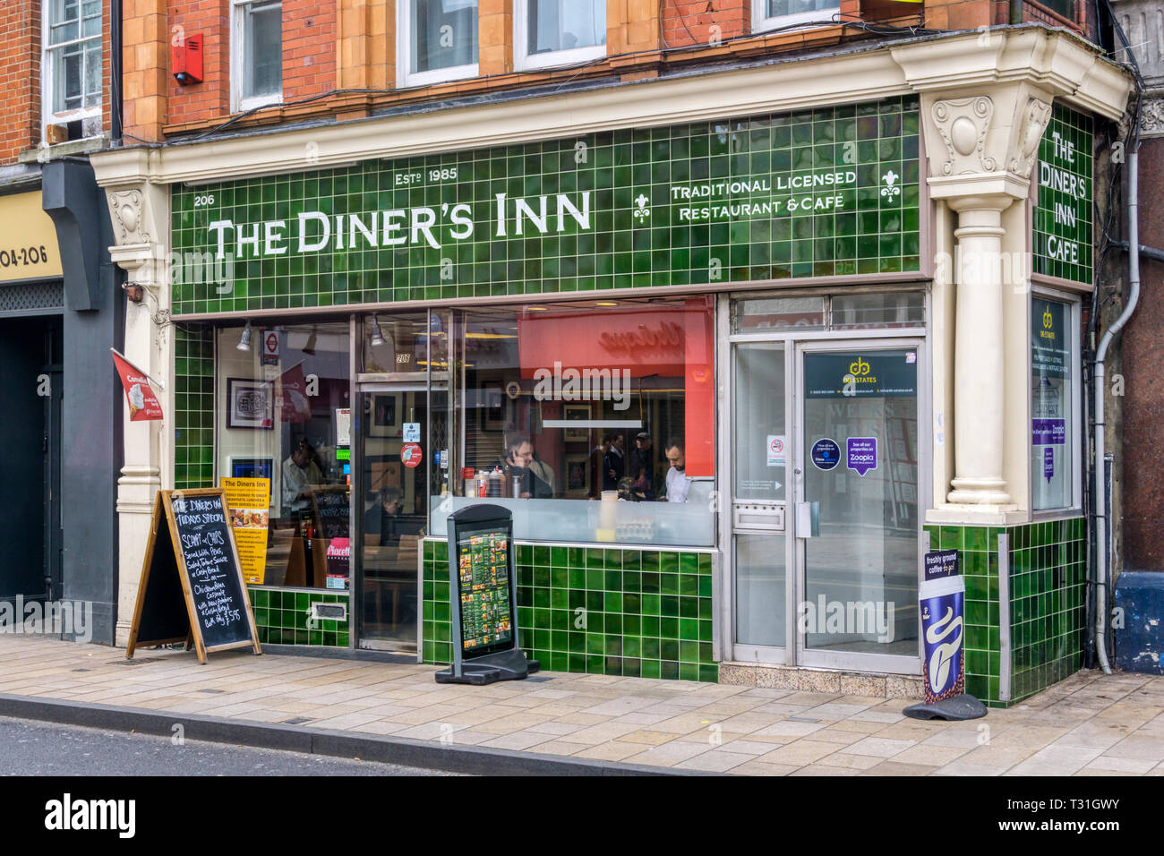 Der Diner Inn Cafe in Bromley, South London Stockfoto