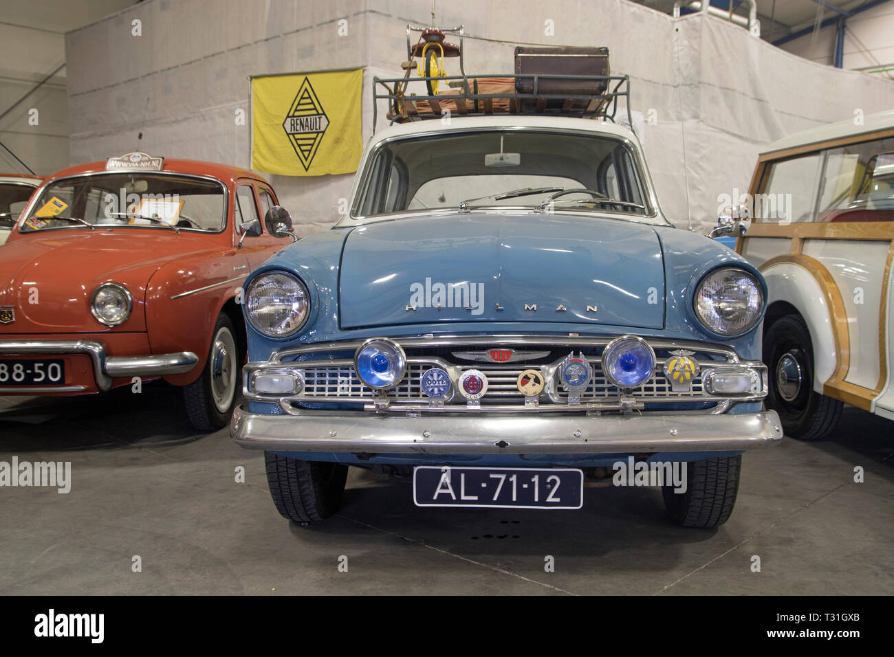 Gönnersdorf, Niederlande - 2. MÄRZ 2018: Hillman Minx III eine De Luxe Salon 1959. Der Hillman Minx war einer mittelständischen Familie Auto, British Car Mak Stockfoto