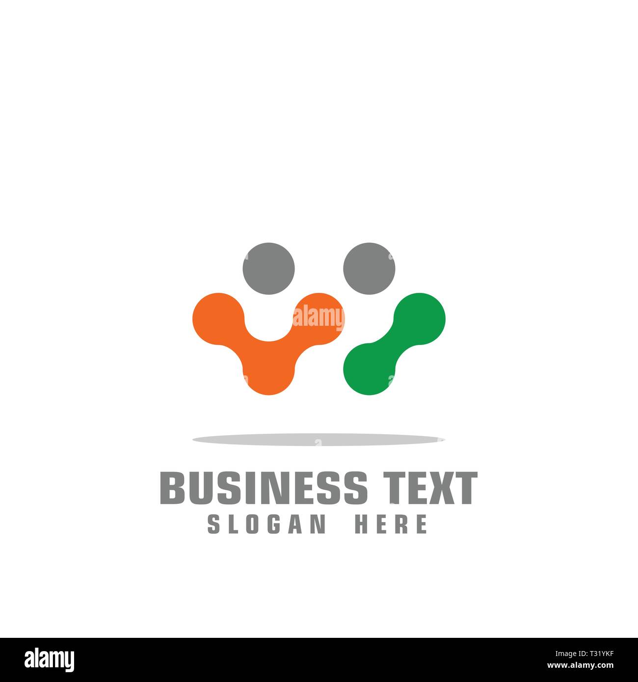 Soziale Verbindung logo, digitale tech Logo, Logo Vorlage, Vector Icons. Stock Vektor