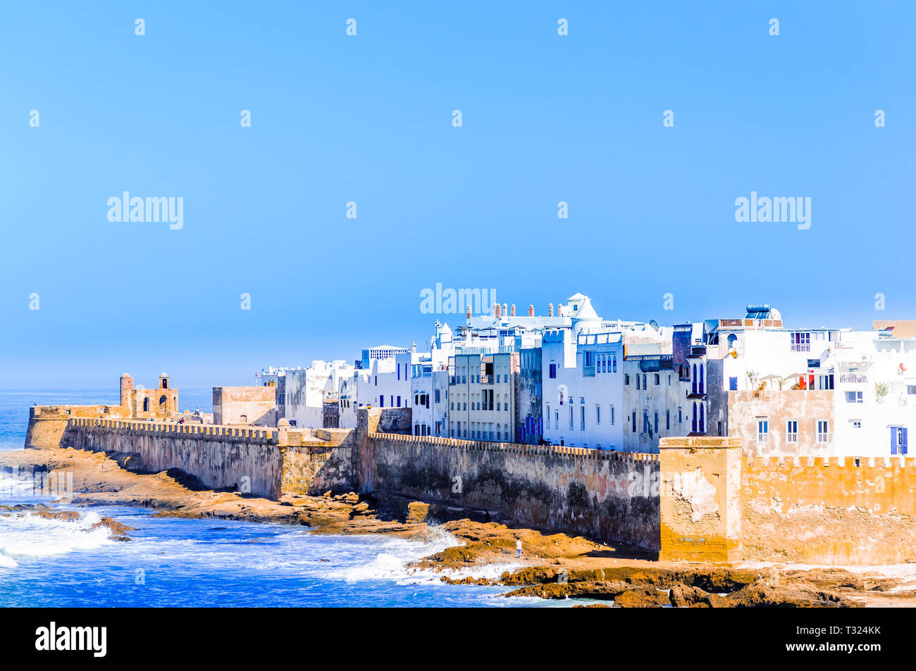 Luftbild der Altstadt von Essaouira in Marokko Stockfoto
