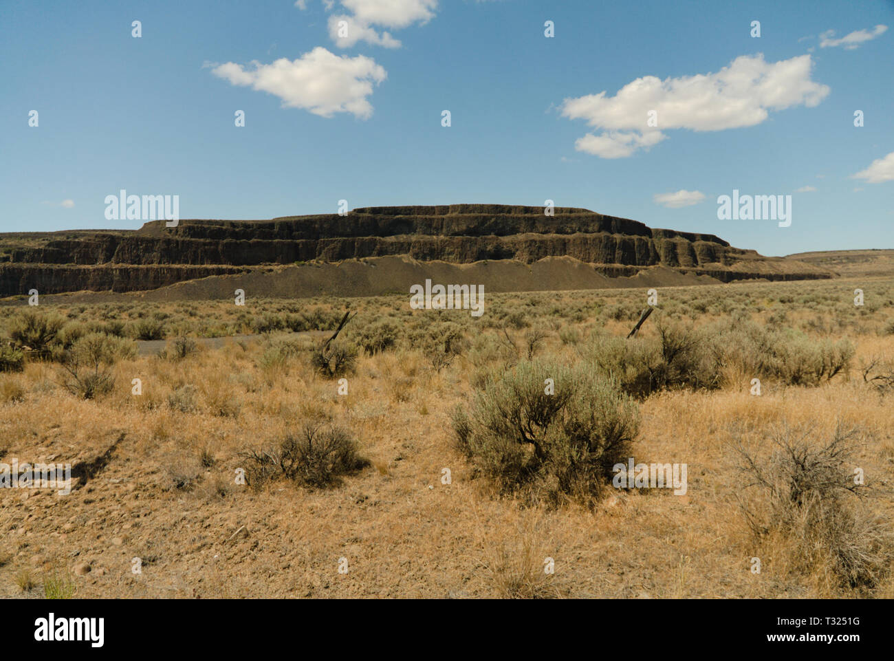 Blick auf die Wüste im Bundesstaat Washington, USA Stockfoto