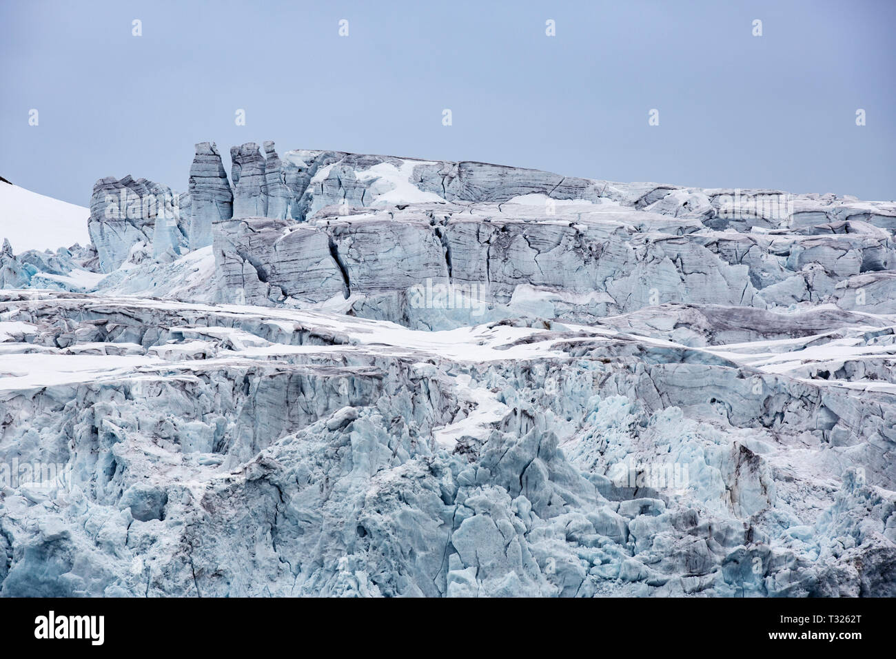 Monaco Gletscher, Spitzbergen, Arktis, Norwegen Stockfoto