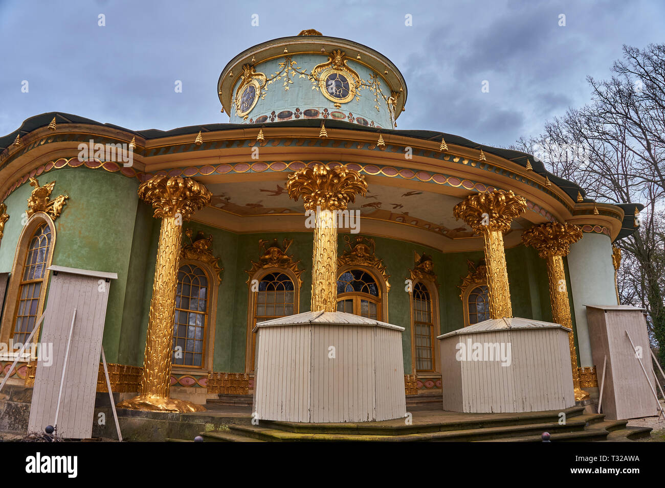 Das Chinesische Haus ist ein Garten Pavillon im Park von Sanssouci in