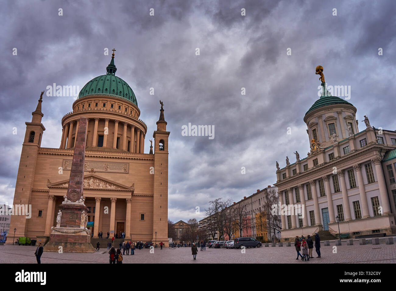 St. Nikolaus Kirche (Nikolaikirche), Potsdam, Deutschland, Europa. Stockfoto