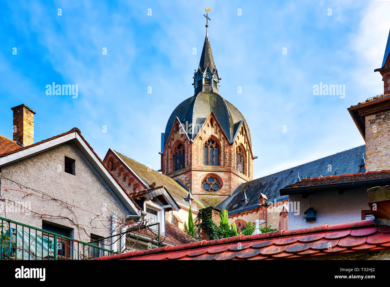 Kirche St. Peter in Heppenheim, Deutschland Stockfoto