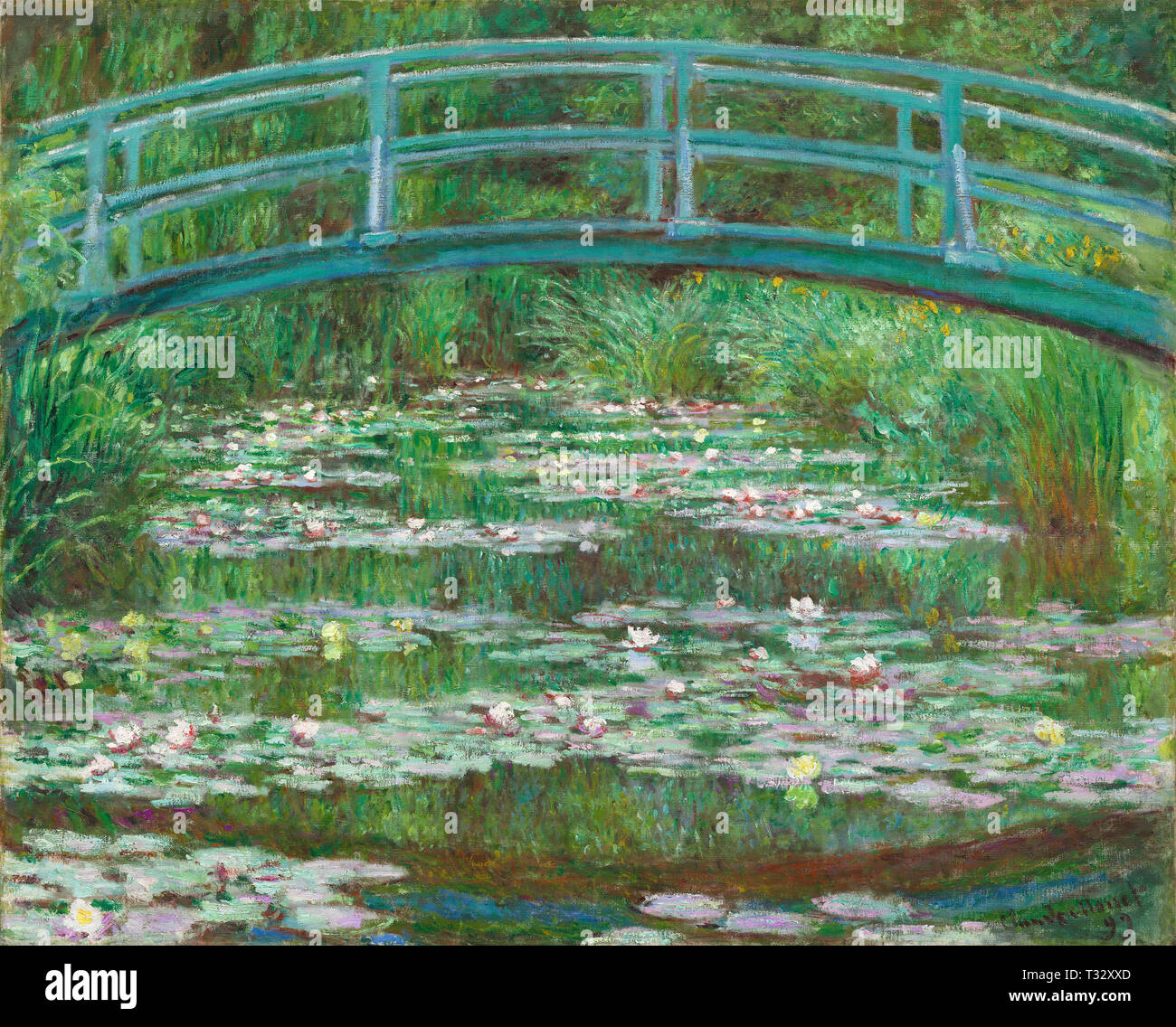 Claude Monet (1840 - 1926), die japanische Brücke, 1899, Öl auf Leinwand, Stockfoto