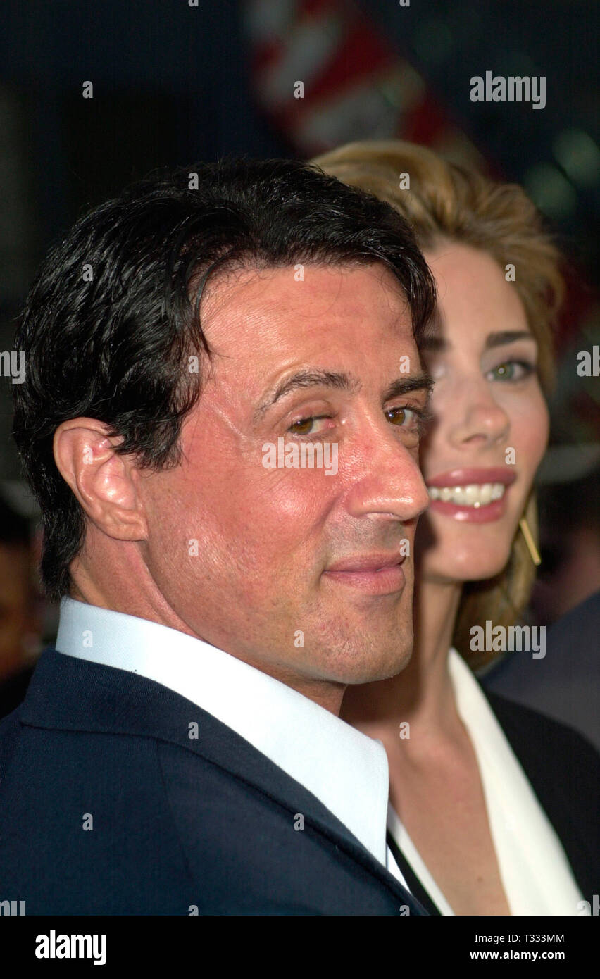 LOS ANGELES, Ca. April 16, 2001 Schauspieler Sylvester Stallone bei
