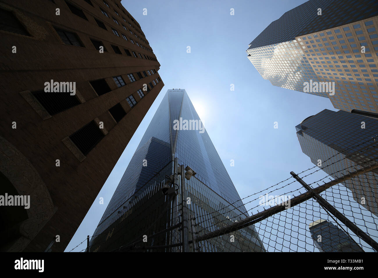NEW YORK CITY, USA, 28. Juni: Skyline von Manhattan in New York City, 28. Juni 2014 in New York City, USA Stockfoto