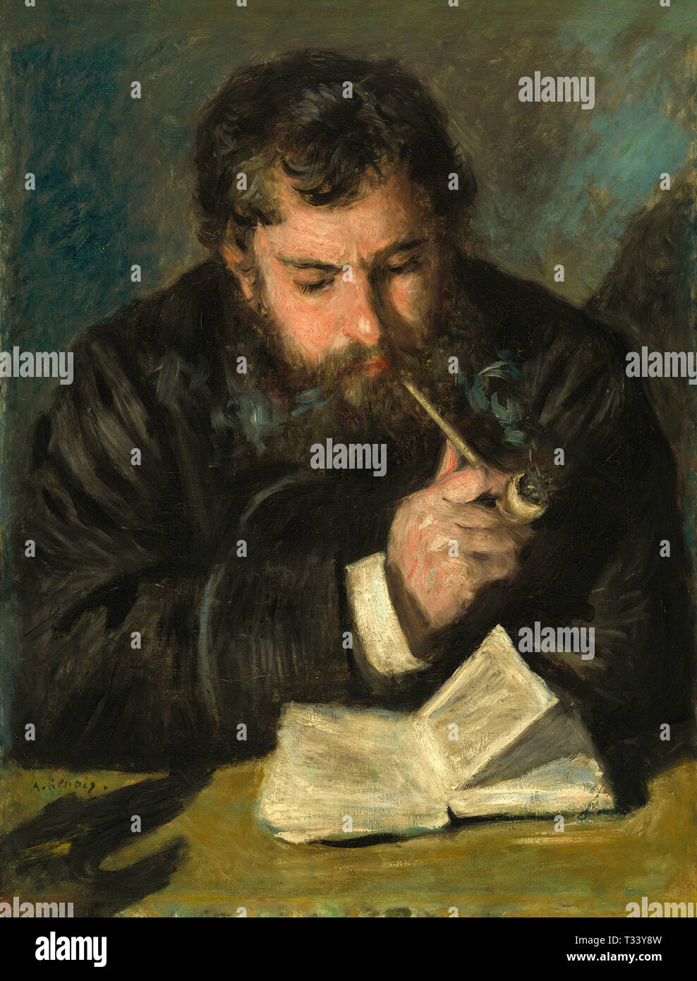 Auguste Renoir (Französisch, 1841 - 1919), Claude Monet, 1872, Öl auf Leinwand Stockfoto