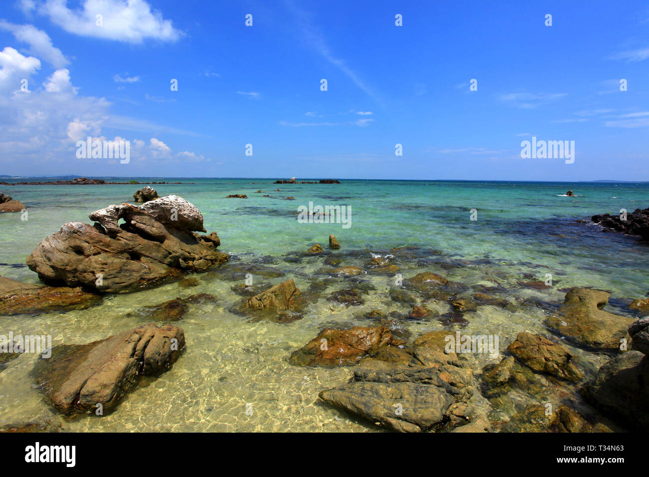 Tropical Beach, Belitung Island, Indonesien Stockfoto