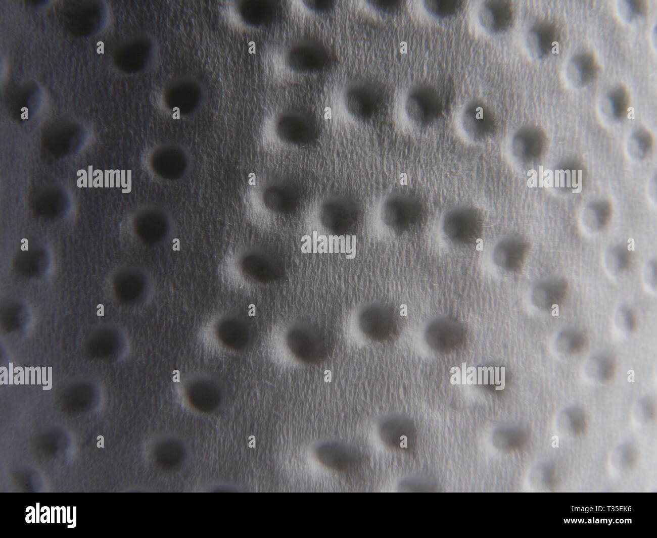 Close Up (Makro) Küchenpapier, Handtuch für die Reinigung Stockfoto