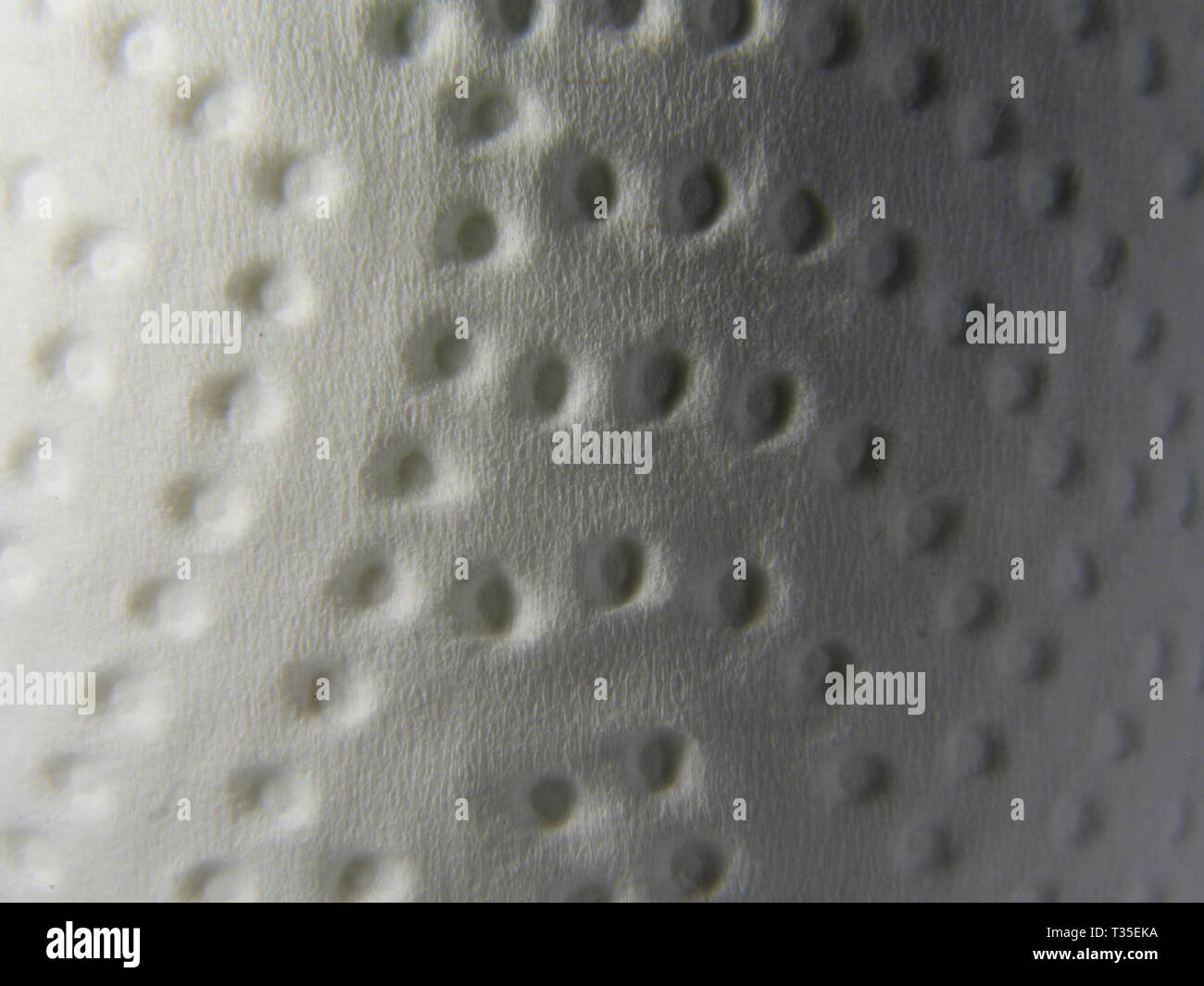 Closeup (Makro) Küchenpapier, Handtuch als zur Reinigung verwendet werden Stockfoto