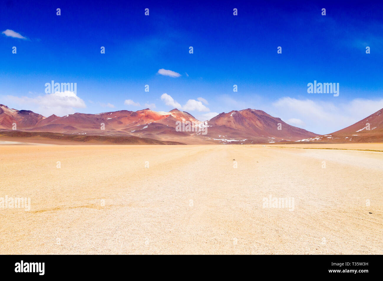 Bolivianischen Landschaft, Salvador Dali Desert View. Schöne Bolivien Stockfoto