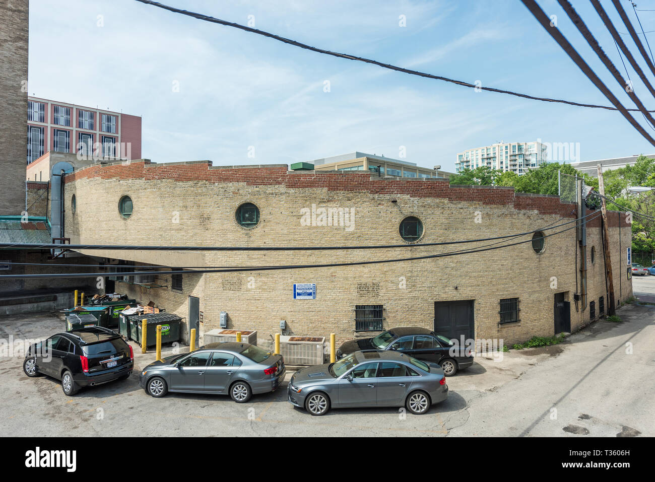 Die Außenseite des Marshall Field's Evanston Stockfoto