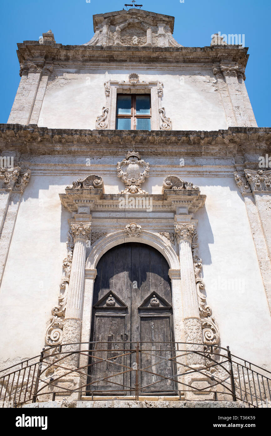 18. Jahrhundert Kirche Maria SS Degli Angeli - die Kirche der Fegefeuer oder Unserer Lieben Frau von den Engeln - in Palma di montechiaro, Sizilien, Italien Stockfoto