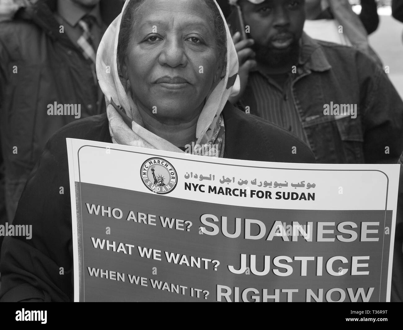 New York City März für den Sudan Stockfoto