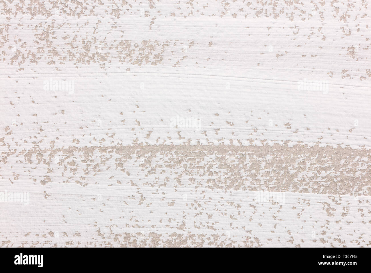 Dynamische weißen Pinselstrichen auf hellgrau Papier Hintergrund Textur Stockfoto